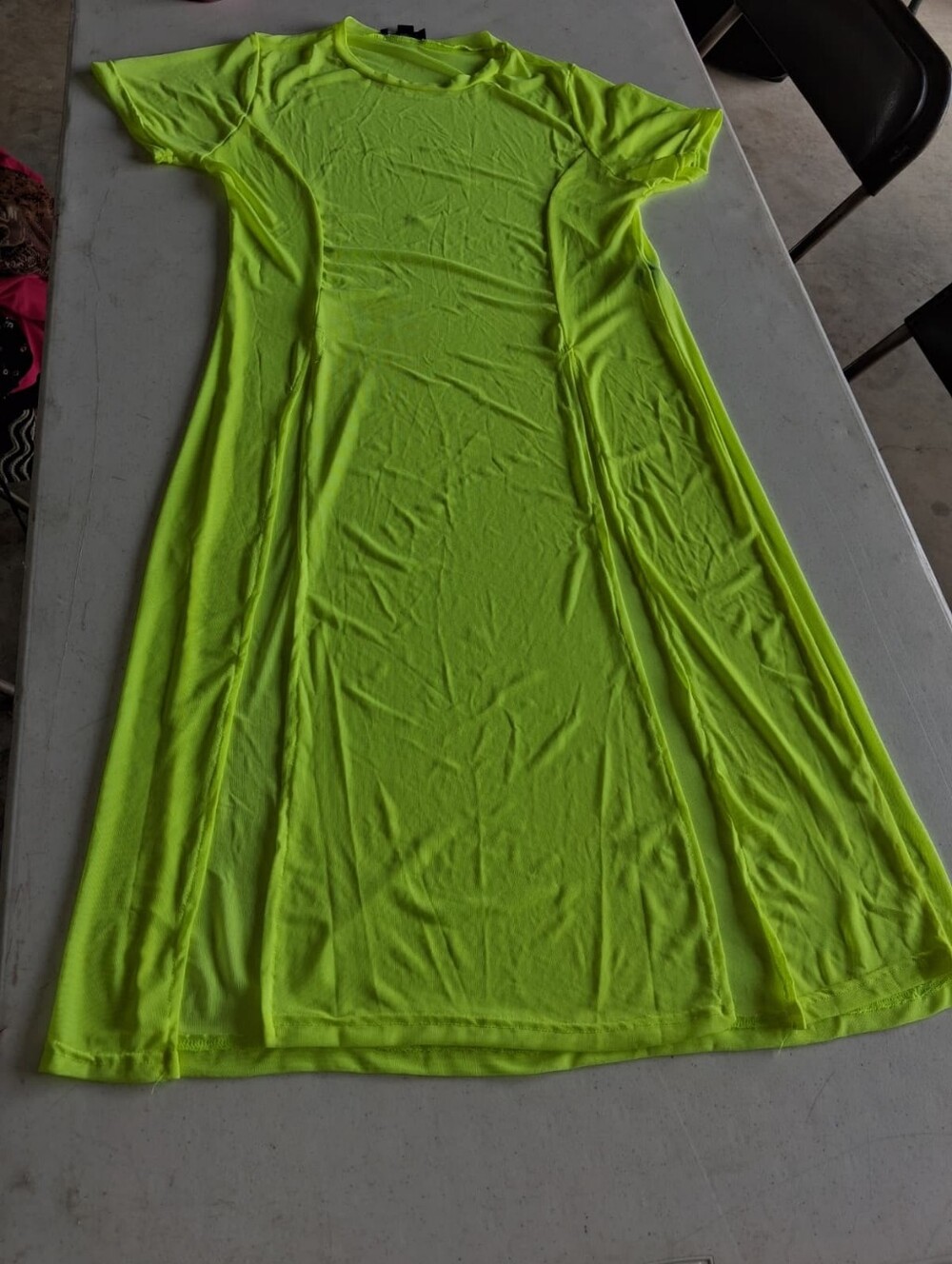 Neon Yellow Active Tee Dress